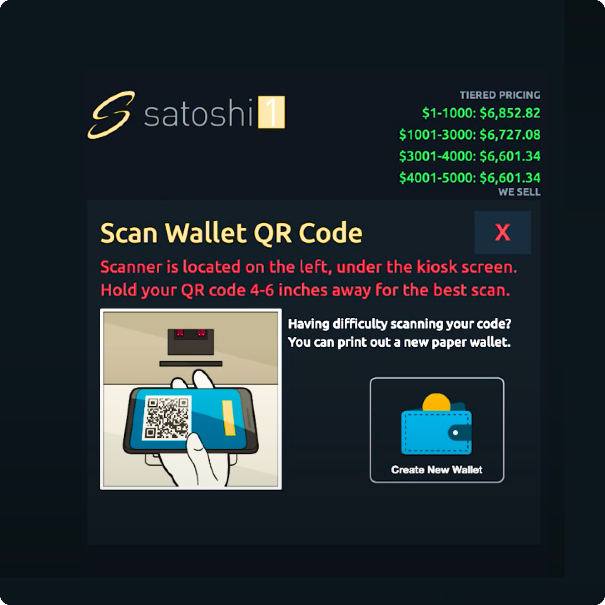 enter your Bitcoin wallet