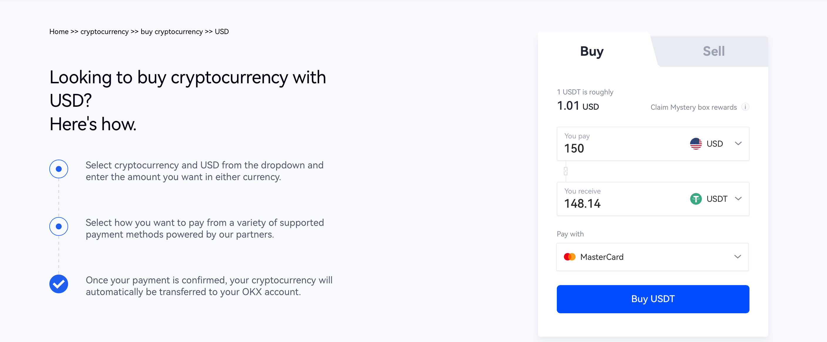 OKX interface
