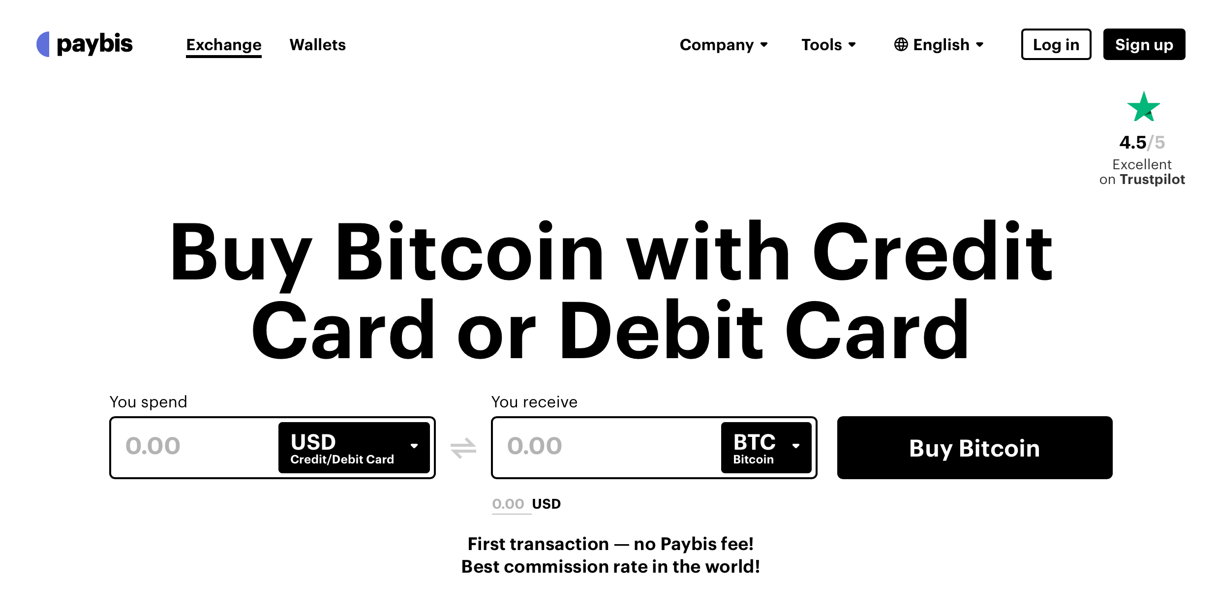 paybis interface